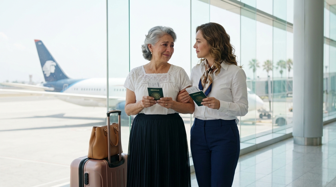 Mi suegra de repente me dio 1 millón de pesos y me dijo que me fuera de viaje al extranjero para descansar. ..