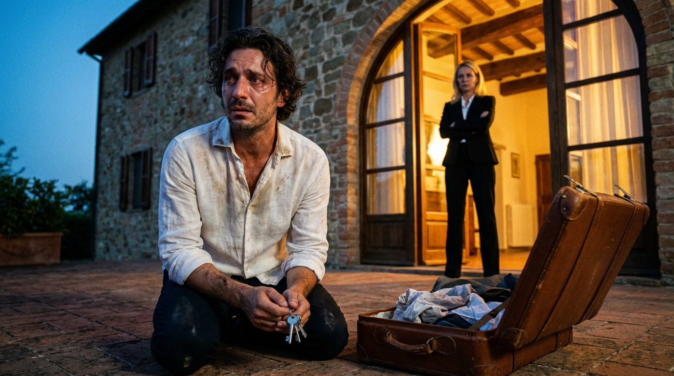 La noche en que mi esposa ganó 9 millones de dólares, pensé que nuestras vidas finalmente estaban a punto de comenzar, hasta que se volvió contra mí como un extraño, pidió el divorcio sin previo aviso y me echó de nuestra casa… pero en su prisa por destruirme, olvidó la única cosa que podría arruinar todo su plan: el acuerdo prenupcial que sus padres me obligaron a firmar antes de que dijéramos “Acepto”.