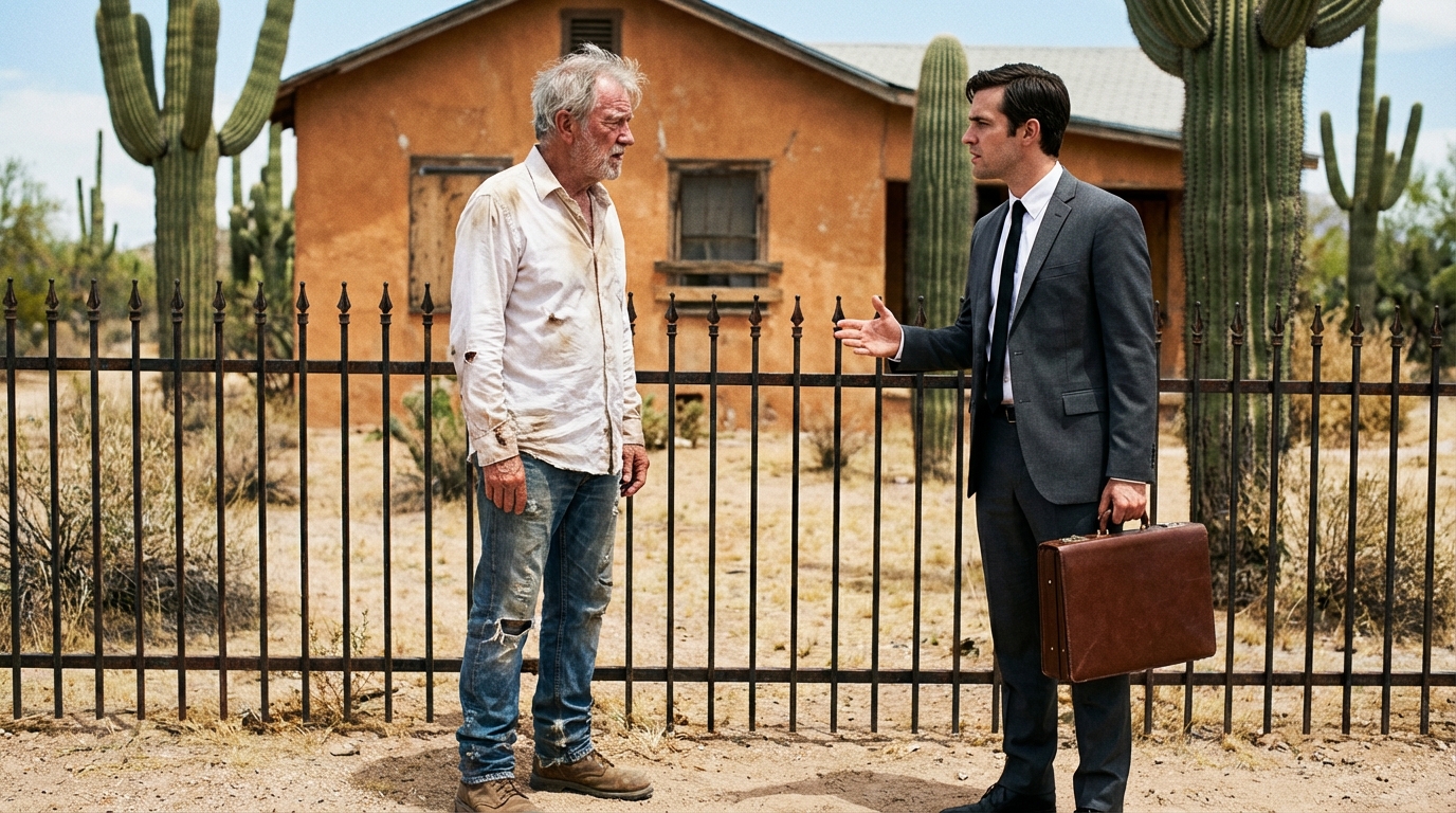 Hace treinta años, un hombre encontró una barra de hierro en la costa y la usó como tendedero;