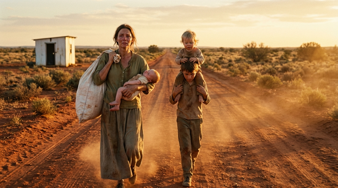 La viuda fue enviada lejos con sus hijos… pero ella no sabía que alguien la seguiría.