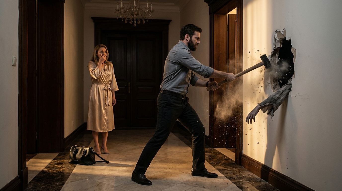 SE ESCUCHABA LLANTO EN LA PARED DE LA MANSIÓN — PADRE ROMPE EL YESO Y HALLA LO IMPOSIBLE