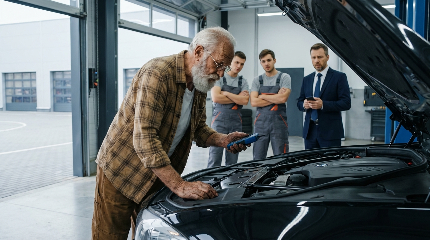 Pusieron al mecánico a reparar el coche más problemático — sin saber que lo arreglaría en minutos…