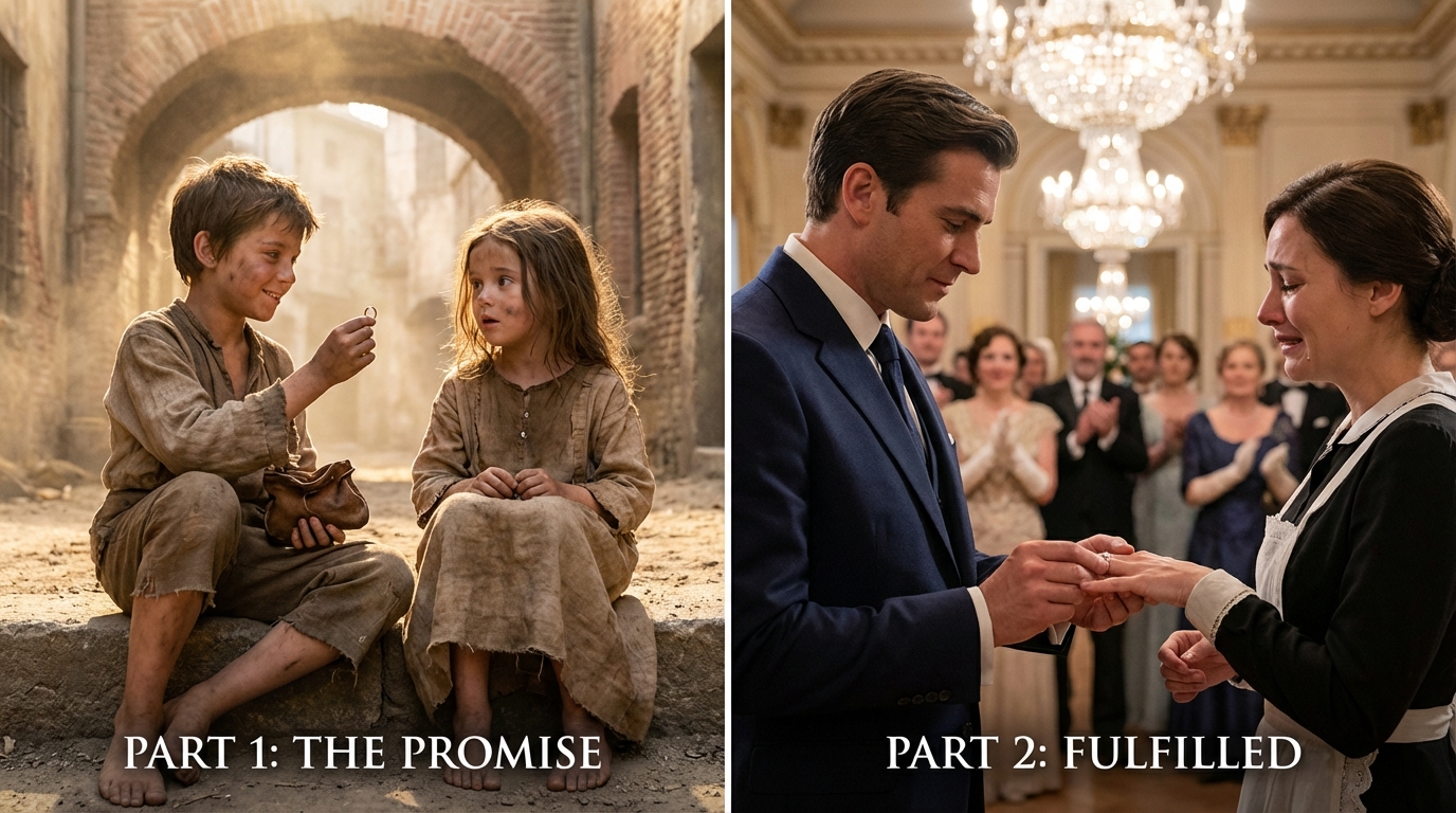 El multimillonario se quedó paralizado al ver el anillo de la criada. Su promesa como huérfano pobre: ​​”Me casaré contigo”.