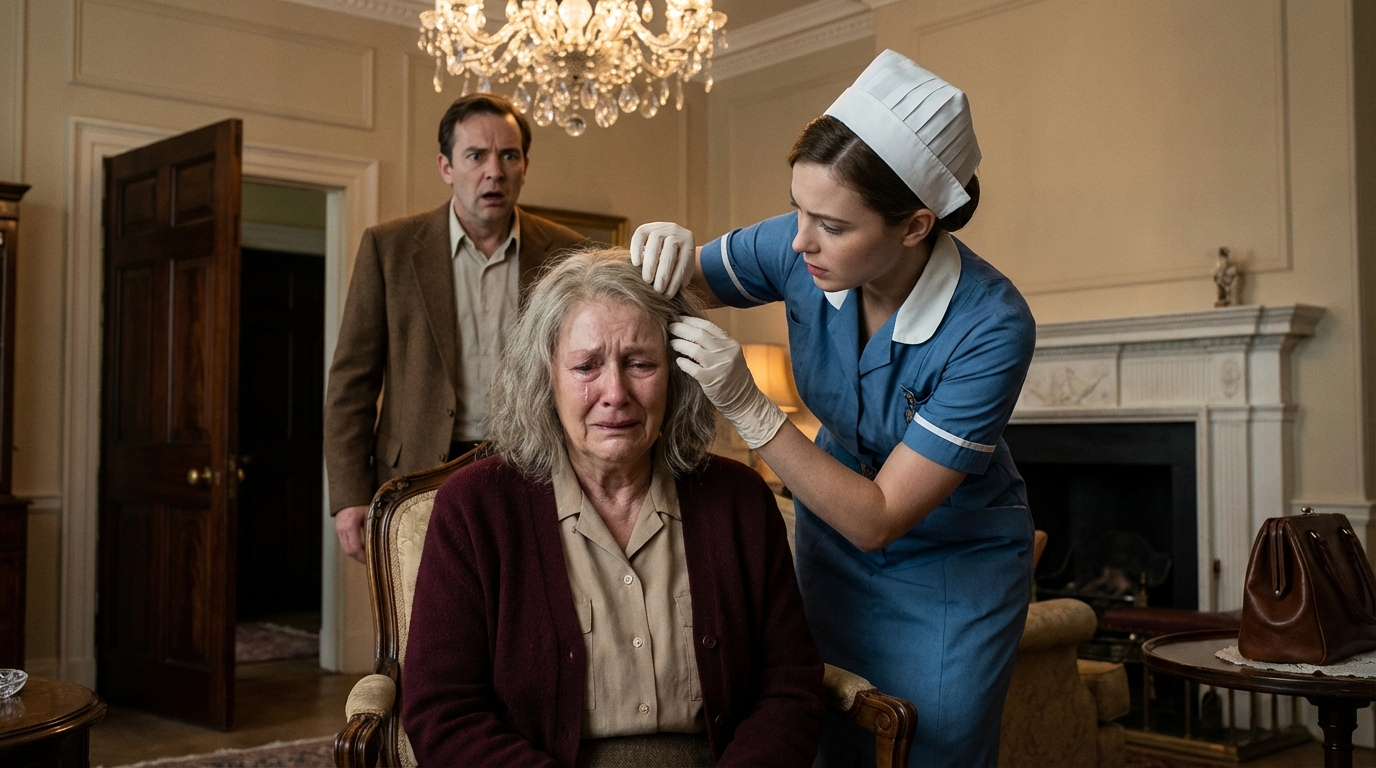 Se sentó al borde de la cama enorme, tallada en madera oscura, apretándose las sienes con dedos finos y tensos. El dolor no era un simple dolor de cabeza: era una ola lenta y pesada que se le extendía por el cráneo como si alguien adentro agitara campanas invisibles. Doña Margarita Andrade, madre del famoso multimillonario Alejandro Romero, llevaba semanas sufriendo ataques que la hacían gemir en la madrugada, incapaz de descansar en ninguna postura.