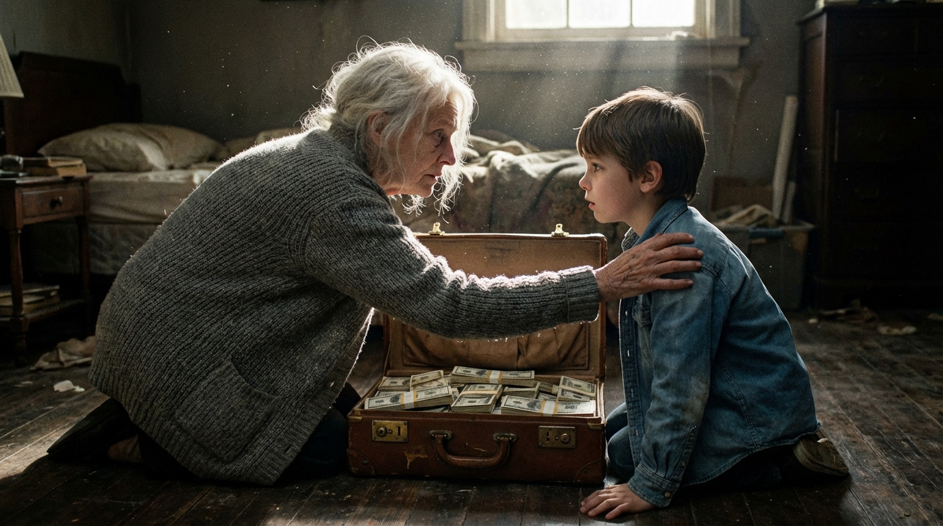 “Abuela, tienes que irte; mamá y papá planean llevarte a un asilo hoy”, me dijo mi nieto de 7 años con voz preocupada. Me fui sin equipaje ni destino, conservando solo mi dignidad. No tenían idea de la fortuna de 22 millones de dólares que había mantenido en secreto, y lo que hice a continuación dejó a todos atónitos.