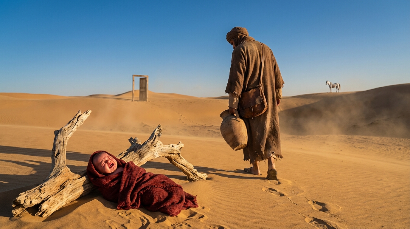 SU PROPIO PADRE LA ABANDONÓ EN EL DESIERTO POR NACER NIÑA… PERO EL CABALLO LA PROTEGIÓ…