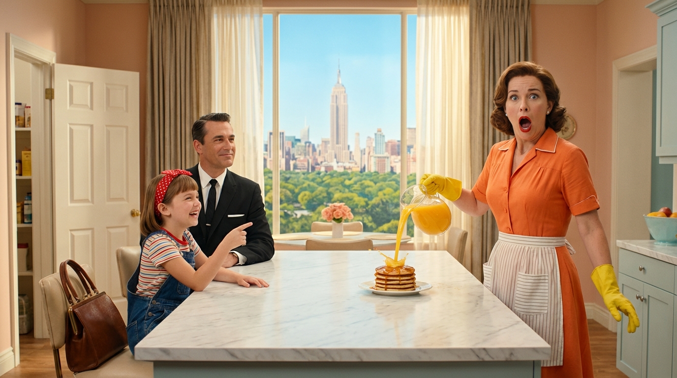 ¿Puedo tomar café contigo? La hija de la sirvienta le preguntó al millonario—¡Su respuesta fue realmente sorprendente!