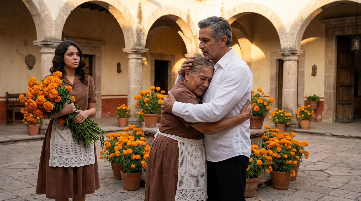 “Una joven de 20 años estaba enamorada de un hombre mayor de 40. El día en que lo llevó a casa para presentárselo a su familia, su madre, al verlo, corrió a abrazarlo con fuerza y resulta que él era nada menos que…”