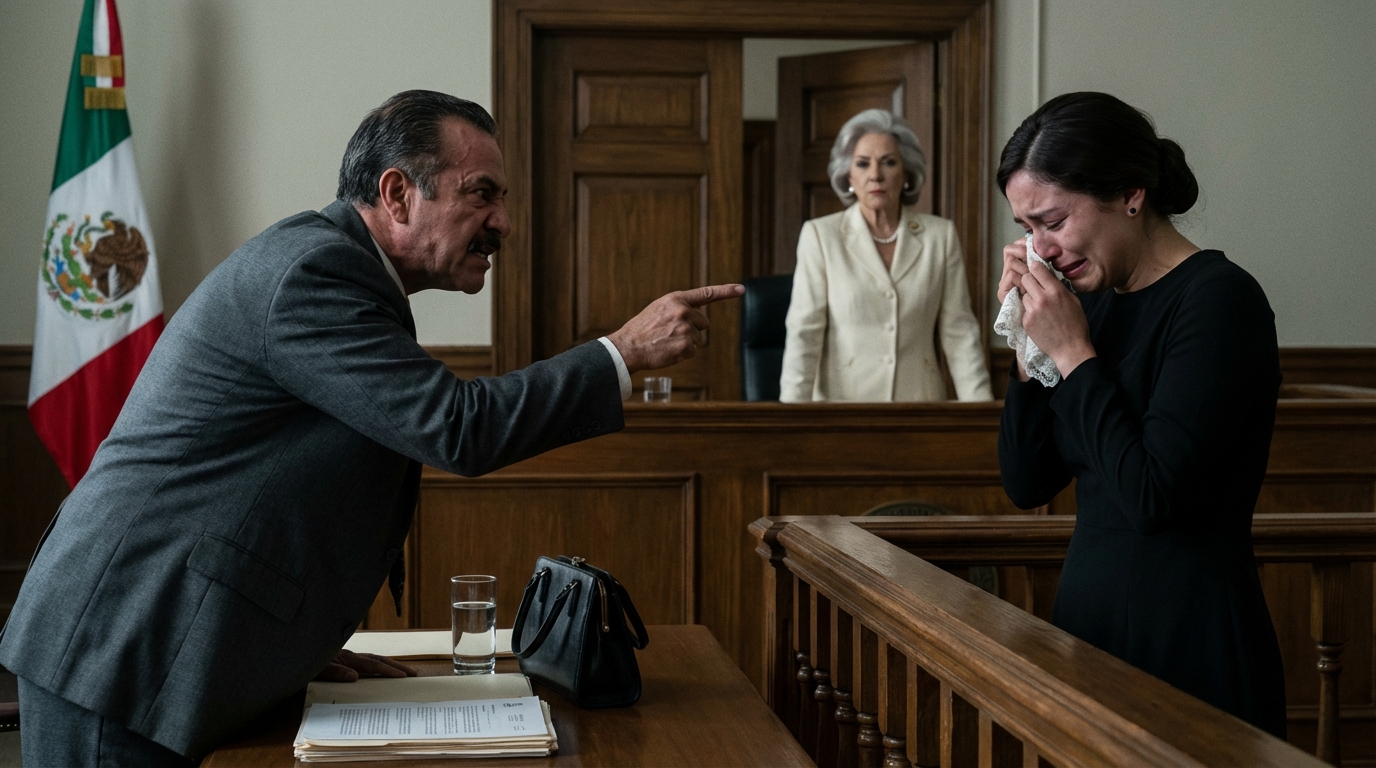 “Se burló de su esposa por no tener abogado, hasta que entró su suegra y sorprendió a toda la sala…”