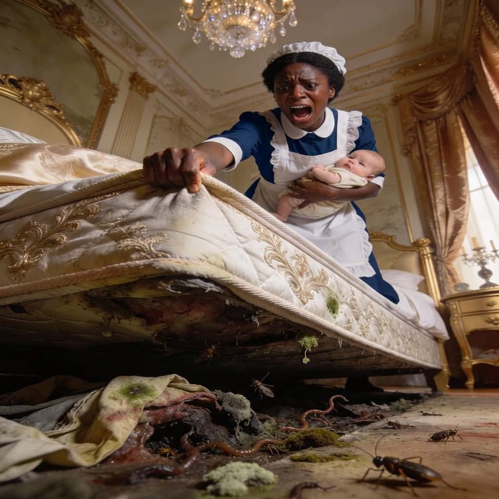 El bebé del millonario no paraba de llorar en la cama, hasta que una pobre criada negra hizo lo impensable.