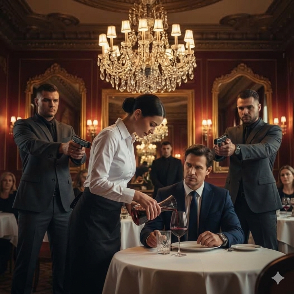 Millonario notó que la Mesera se Mantuvo Calma en el Asalto — ¡Su Actitud Impactó al Mundo…