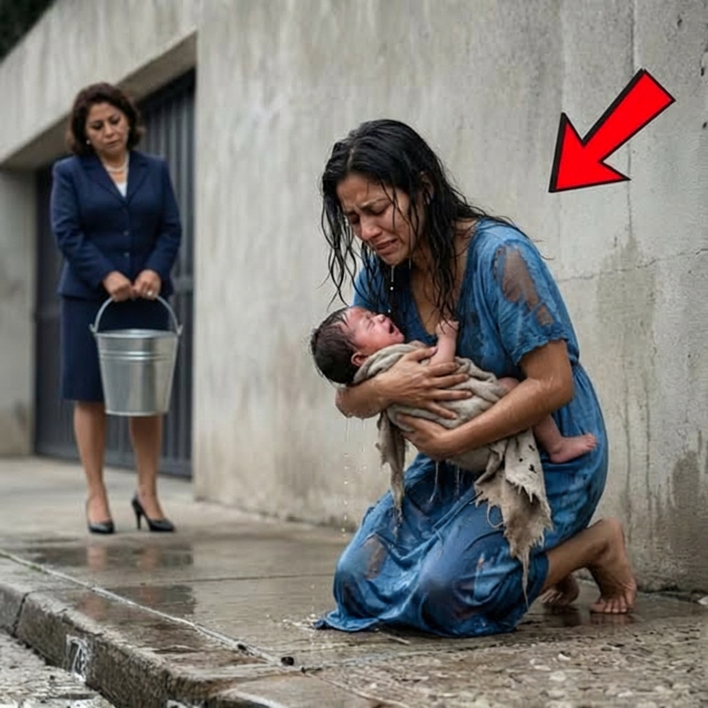 Le arrojó agua helada a una madre que sostenía a su bebé… y luego recibió una lección que nunca olvidará…