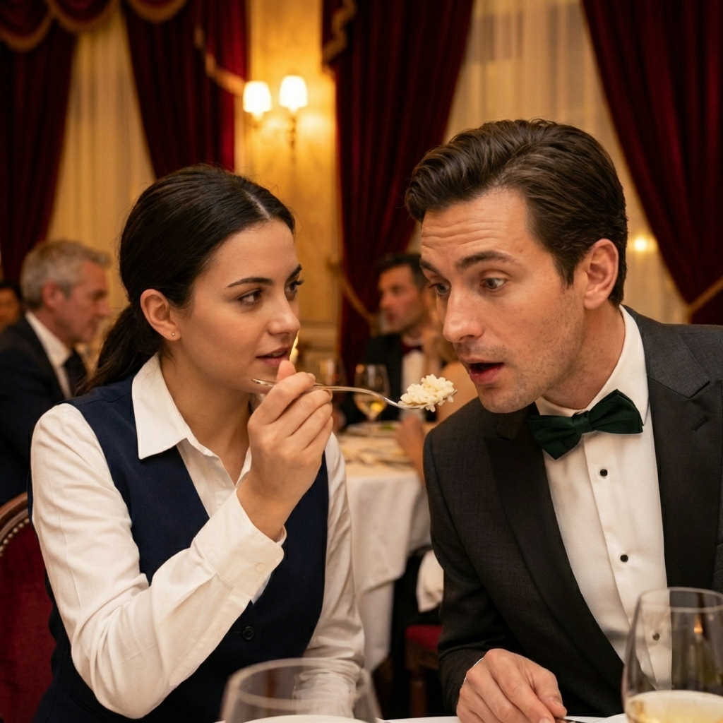 El millonario en silla de ruedas derramó su comida y todos lo miraron con lástima. Ella arriesgó su empleo para ayudarlo y fue despedida… pero lo que sucedió después te hará creer en el destino. 😭❤️✨