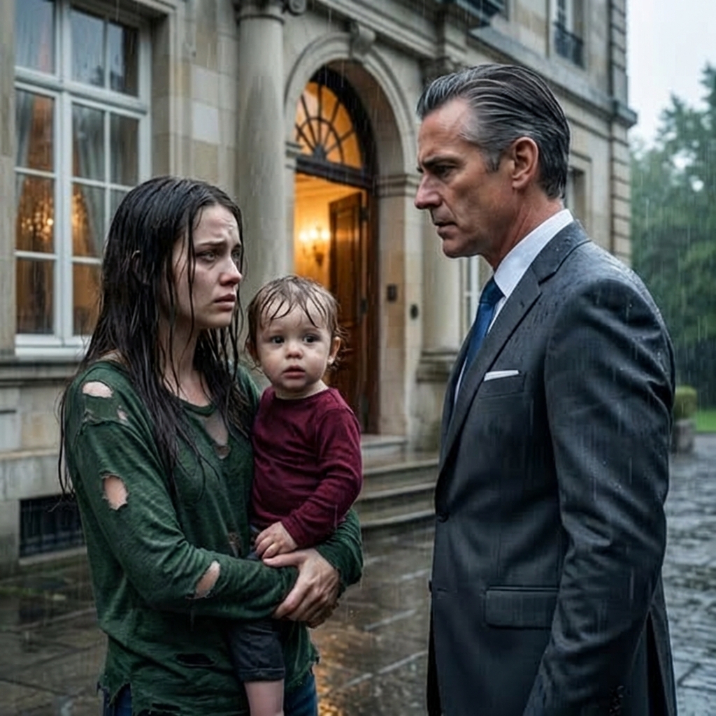 “¿Puedo limpiar tu casa por un plato de comida?” 🌧️ El millonario le abrió la puerta por piedad, pero cuando vio la cicatriz en su muñeca y descubrió quién era ella realmente, rompió en llanto. 😭💔