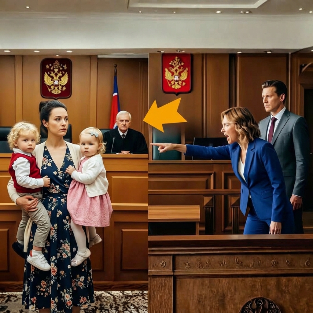 Una pobre esposa llegó a la corte con gemelos. ¡La amante perdió los estribos cuando el juez reveló el secreto!