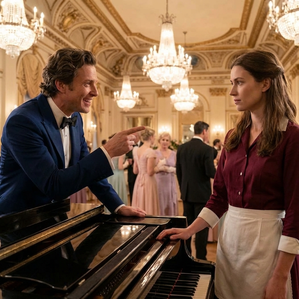 El millonario se rio: ‘Si tocas ese piano, me caso contigo’. Ella se quitó los guantes de limpieza, cerró los ojos y lo que pasó después dejó al salón entero en lágrimas.