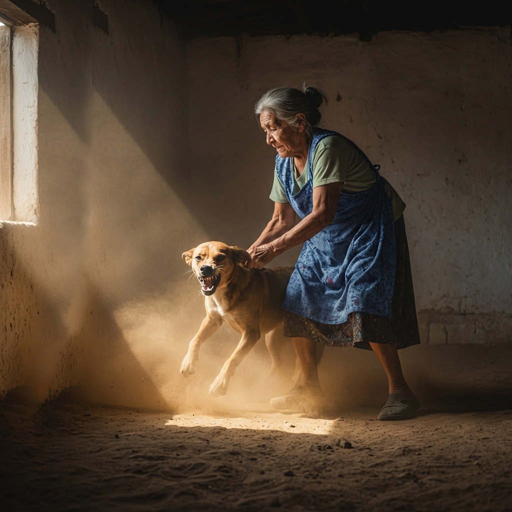LOS VECINOS DESPRECIARON AL PERRO CALLEJERO QUE ADOPTÓ UNA ABUELA POR ESTAR “LLENO DE SARNA” Y TRAER MALA SUERTE… PERO ELLOS FUERON LOS QUE CORRIERON ATERRADOS CUANDO EL PERRO LADRÓ CON TODA SU FUERZA