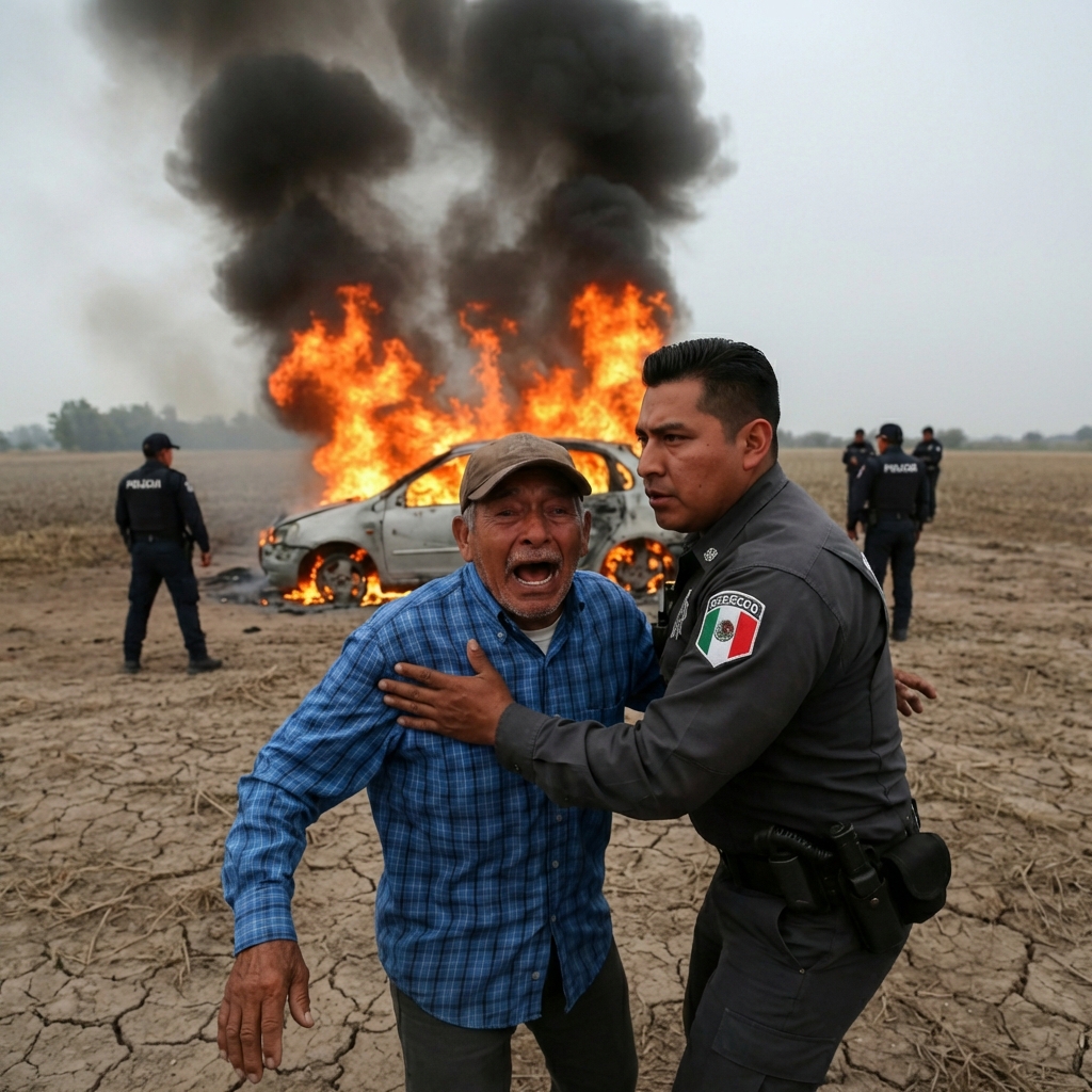 POLICÍA CORRUPTO DESTRUYÓ AUTO DE UN ANCIANO SIN SABER QUE ERA PADRE DE UN CORONEL Y UN FISCAL