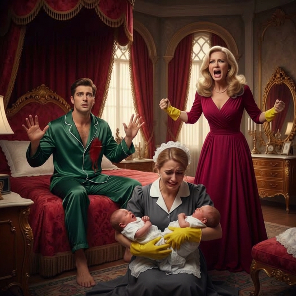 Millonario fingió un accidente para probar a su novia y sus gemelos. hasta que la empleada doméstica.