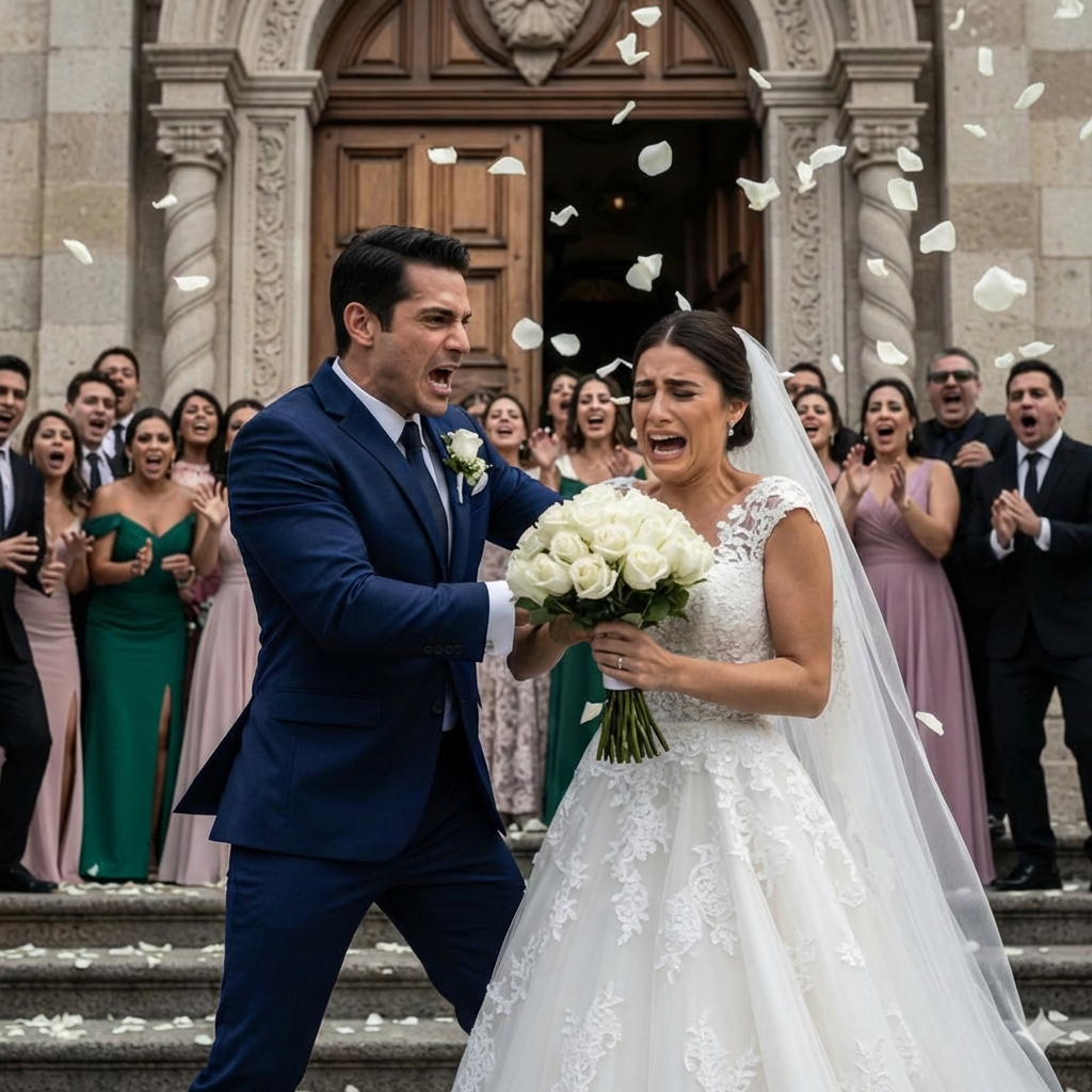 Cuando sentí el golpe seco en mi rostro el día de nuestra boda… supe que ese hombre nunca más…