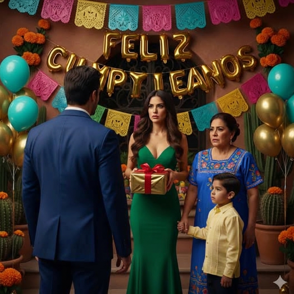 MI PAREJA LLEVÓ A SU EX AL CUMPLEAÑOS DE NUESTRO HIJO PARA BURLARSE — PERO SE QUEDARON SIN PALABRAS CUANDO EL NIÑO HABLÓ DEL “ATUENDO” DE LA MUJER.