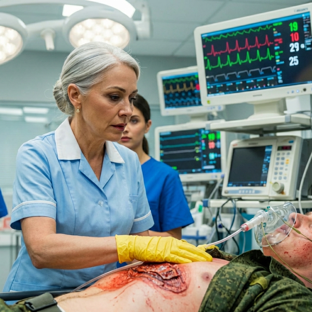 Nadie sabía que la señora de la limpieza del hospital era cirujana militar.