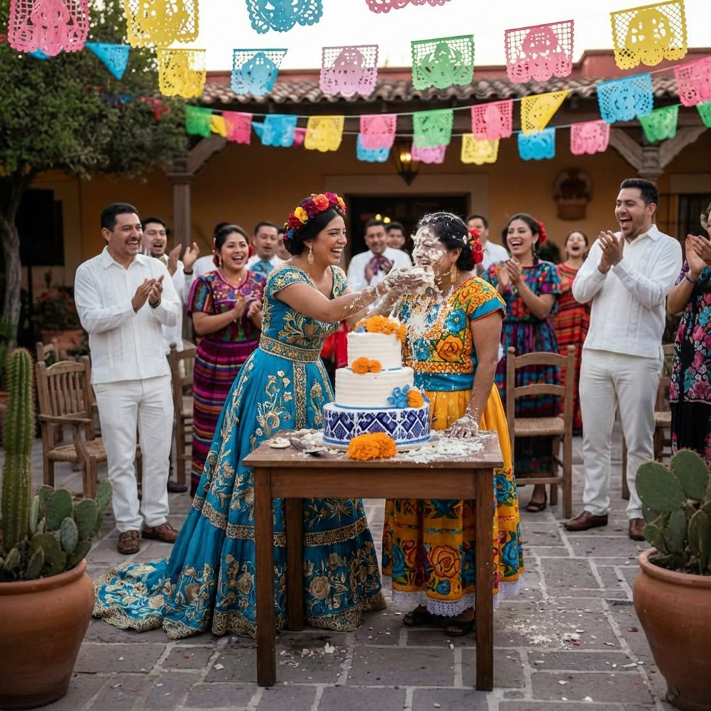 Mi hermana me estampó un pastel de boda de más de doscientos mil pesos en la cara y me llamó “la sirvienta”. Dos horas después, su matrimonio fue anulado… y yo me convertí en su jefa.