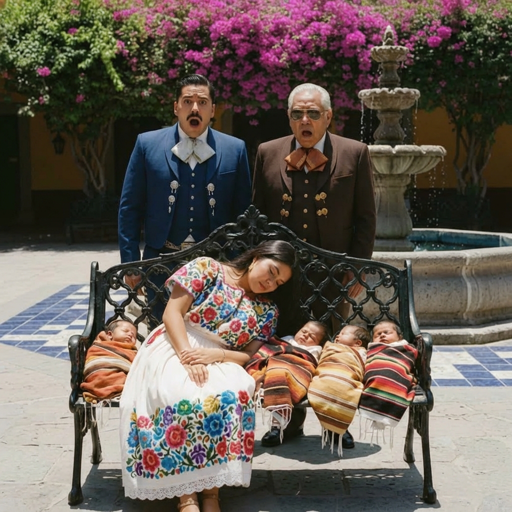 Pensó que su empleada se iba a una casa cálida, pero la encontró durmiendo en un banco bajo la lluvia. Cuando vio los tres rostros pálidos que ella escondía bajo su abrigo, su vida de lujos se desmoronó en un segundo.