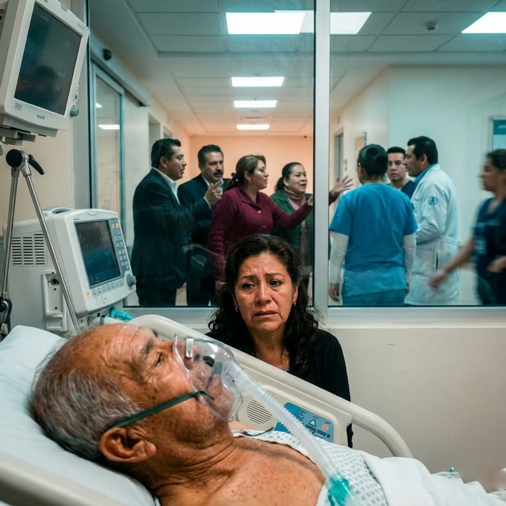 Todos la veían sentada en el piso del hospital. Nadie imaginó que cada respiración costaba miles de pesos… y que ella los pagaba.