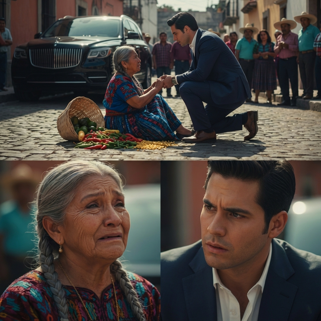 El día que el millonario encontró a su madre vendiendo verduras en la calle