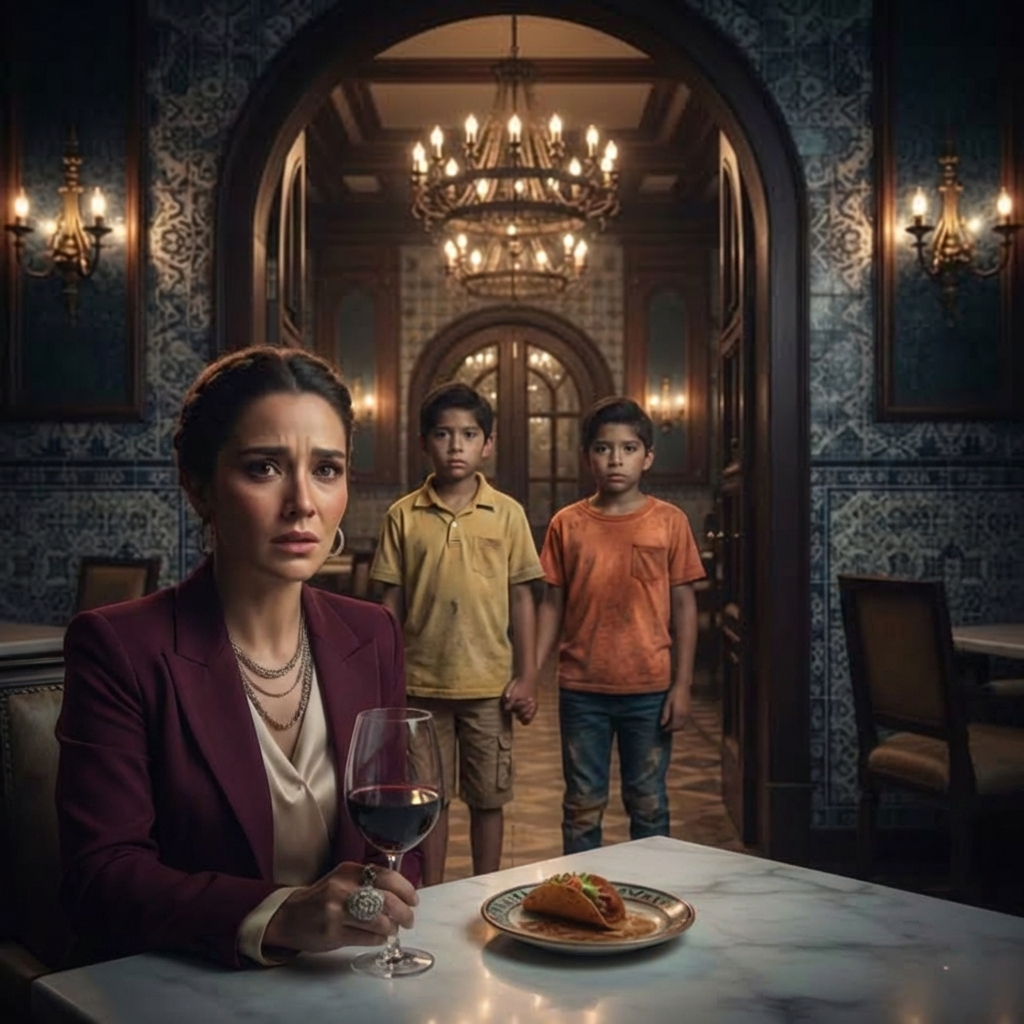 Dos niños hambrientos entraron en un restaurante de lujo; cuando la millonaria vio sus rostros, sus manos empezaron a temblar…