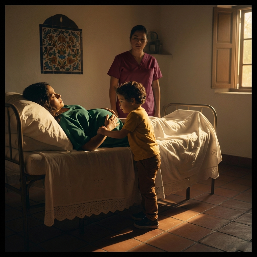 EMBARAZADA ESTABA EN COMA DURANTE 8 MESES… HASTA QUE UN NIÑO LE UNTÓ LODO EN SU PANZA Y…