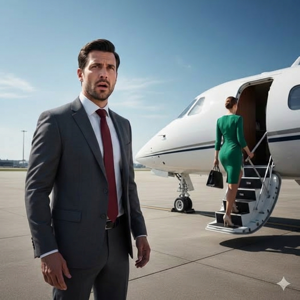 Su marido aplaudió al verla firmar el divorcio… pero quedó en shock cuando subió al jet millonario…