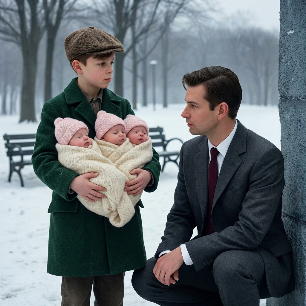 ¡Un empresario adinerado detiene su auto en la nieve! Lo que llevaba el niño harapiento lo dejó helado…