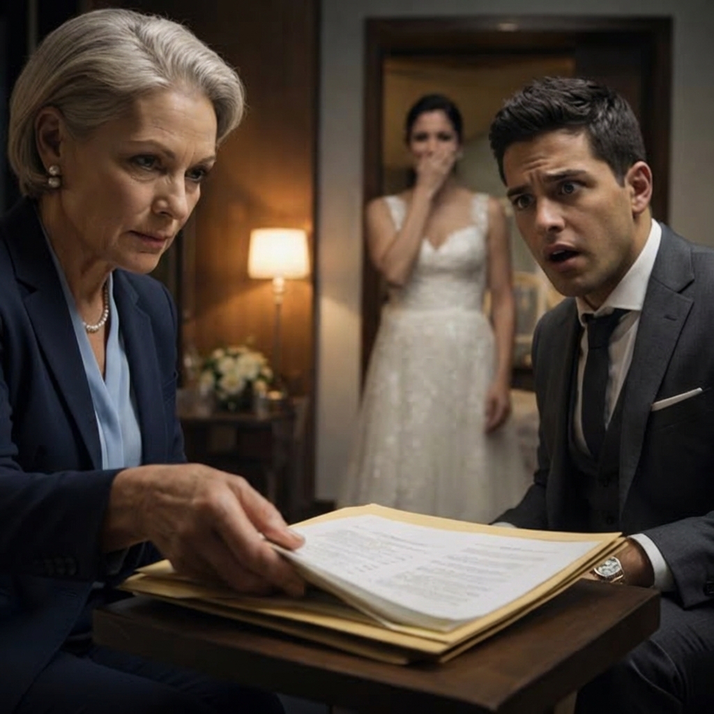 Escuché su voz detrás de la puerta entreabierta. “¿De verdad tengo que tocarla esta noche?”, se burló, y sus amigos estallaron en risas. Sentí que algo dentro de mí se rompía. No grité. No lloré. Solo esperé en la oscuridad hasta que se quedó solo. Cuando oyó el ruido que hice, preguntó: “¿Hola?”. Entonces sonreí. Porque esa noche, alguien iba a lamentar haberse reído de mi hija.