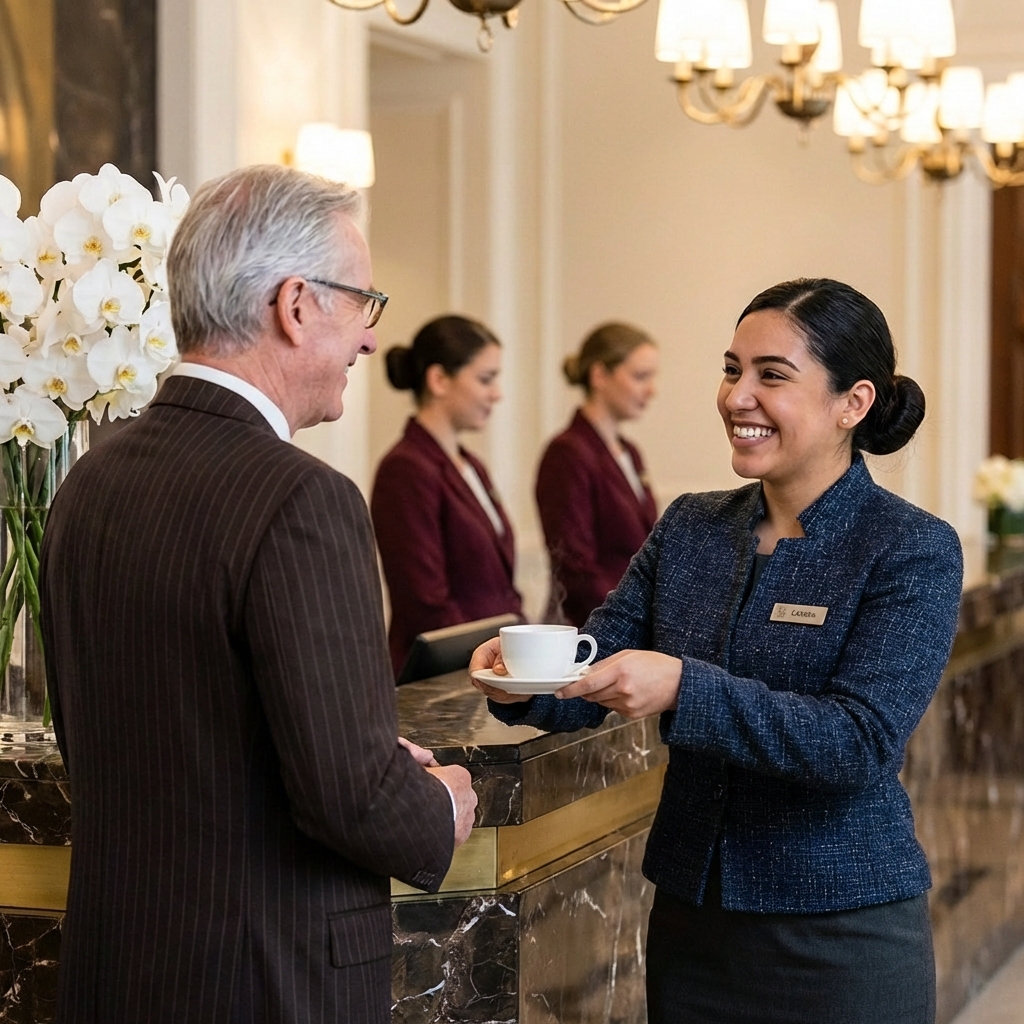 En el banco todos la ignoraban por su uniforme de limpieza… Hasta que el millonario alemán pidió ayuda y ella reveló un secreto que dejó a los ejecutivos sin aliento.