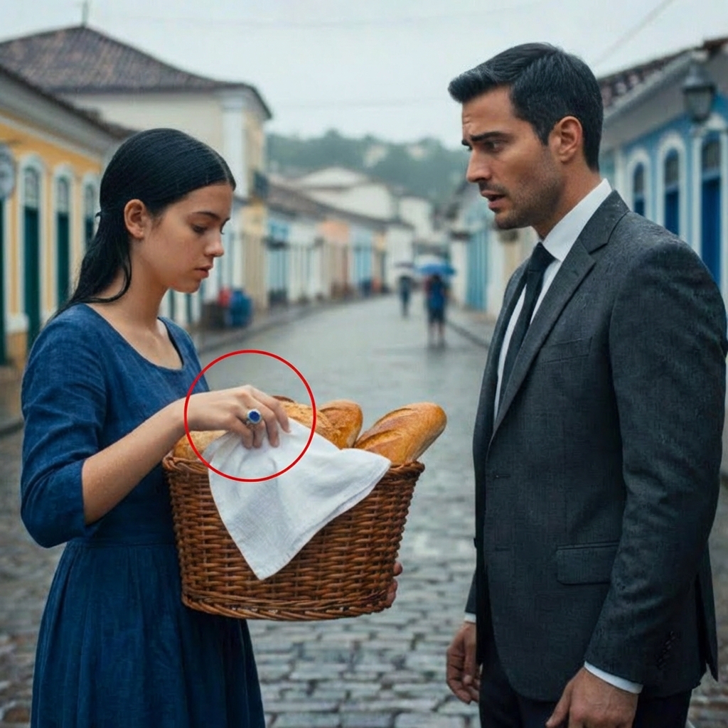 El millonario le compró pan a su hija sin saber quién era… Pero cuando vio el anillo…