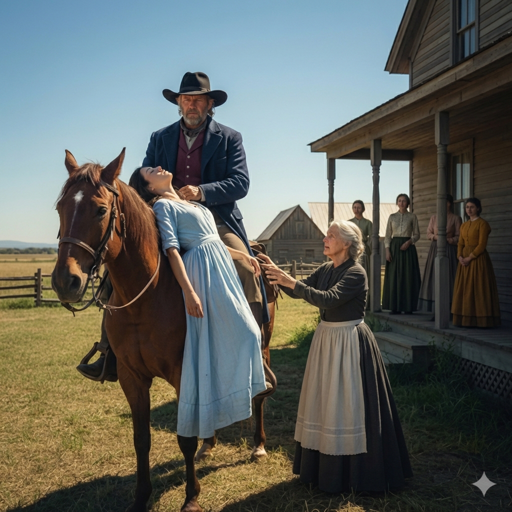 La Golpearon y Quedó Tirada en el Camino. Un Vaquero la Encontró y la Trajo a Casa, Pero con ella…