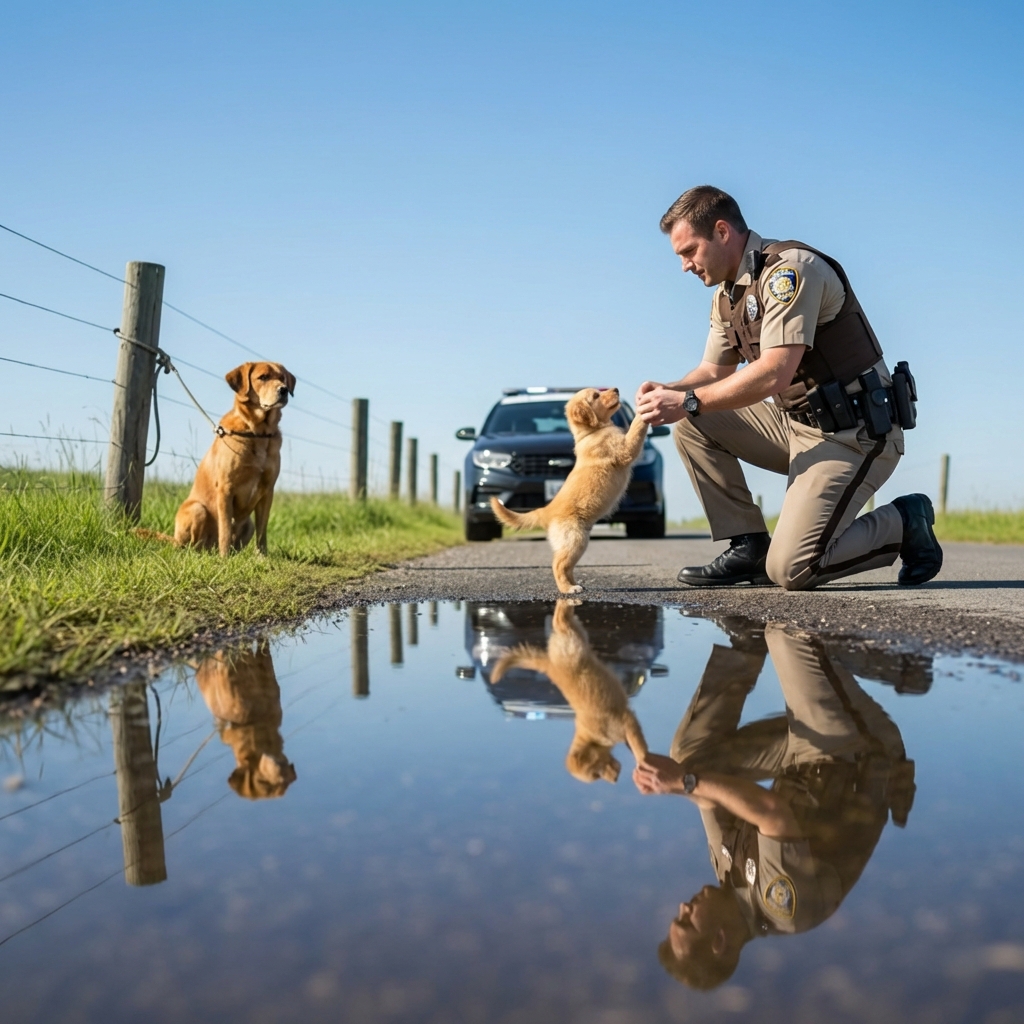 El cachorro suplicó a la policía por ayuda — ¡No creerás el final!