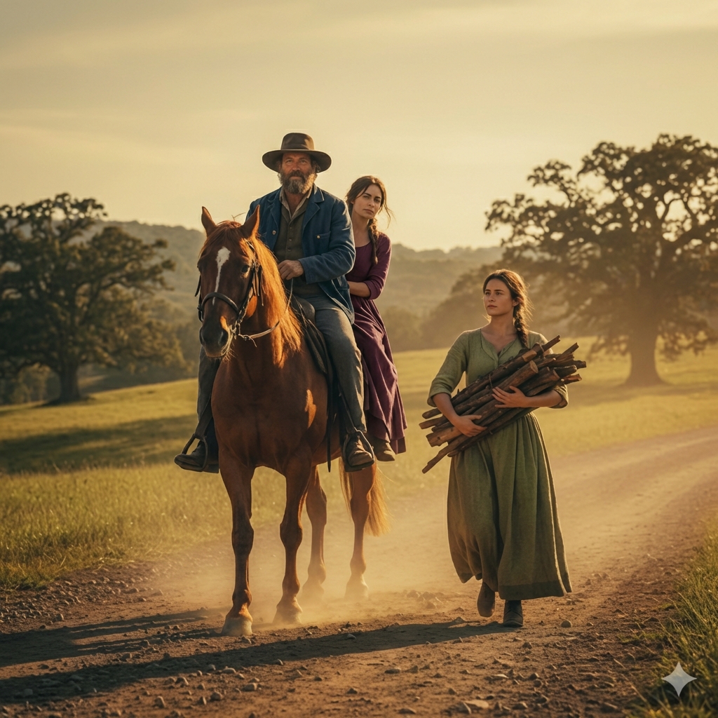 Rodrigo cabalgaba tranquilo junto a su nueva prometida cuando la vio, su exesposa, cargando leña con vientre enorme de 7 meses de embarazo. Y en ese instante, mientras hacía los cálculos mentales, su sangre se congeló, porque ese bebé, ese bebé era suyo y él no había tenido idea. Había un tiempo en que los divorcios eran escándalos públicos. Cuando separarse significaba deshonra para ambas familias, cuando las mujeres divorciadas eran señaladas en las calles y los hombres divorciados eran vistos con desconfianza.