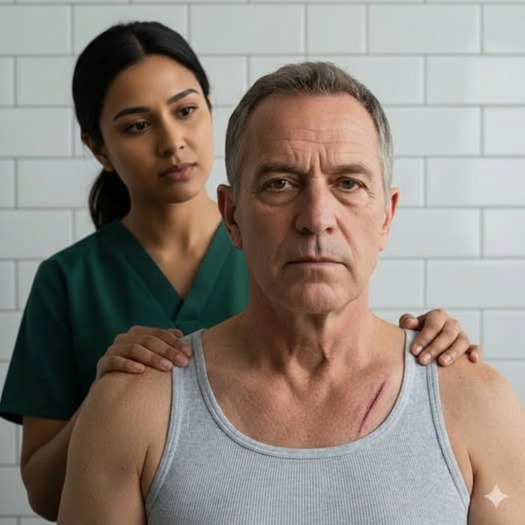 Desde que mi suegro cayó enfermo, mi suegra se fue apagando, mi marido trabajaba en otra ciudad, y yo prácticamente cargué con todo: comida, medicinas, pañales, cambiarle la ropa, darle de comer en la boca.