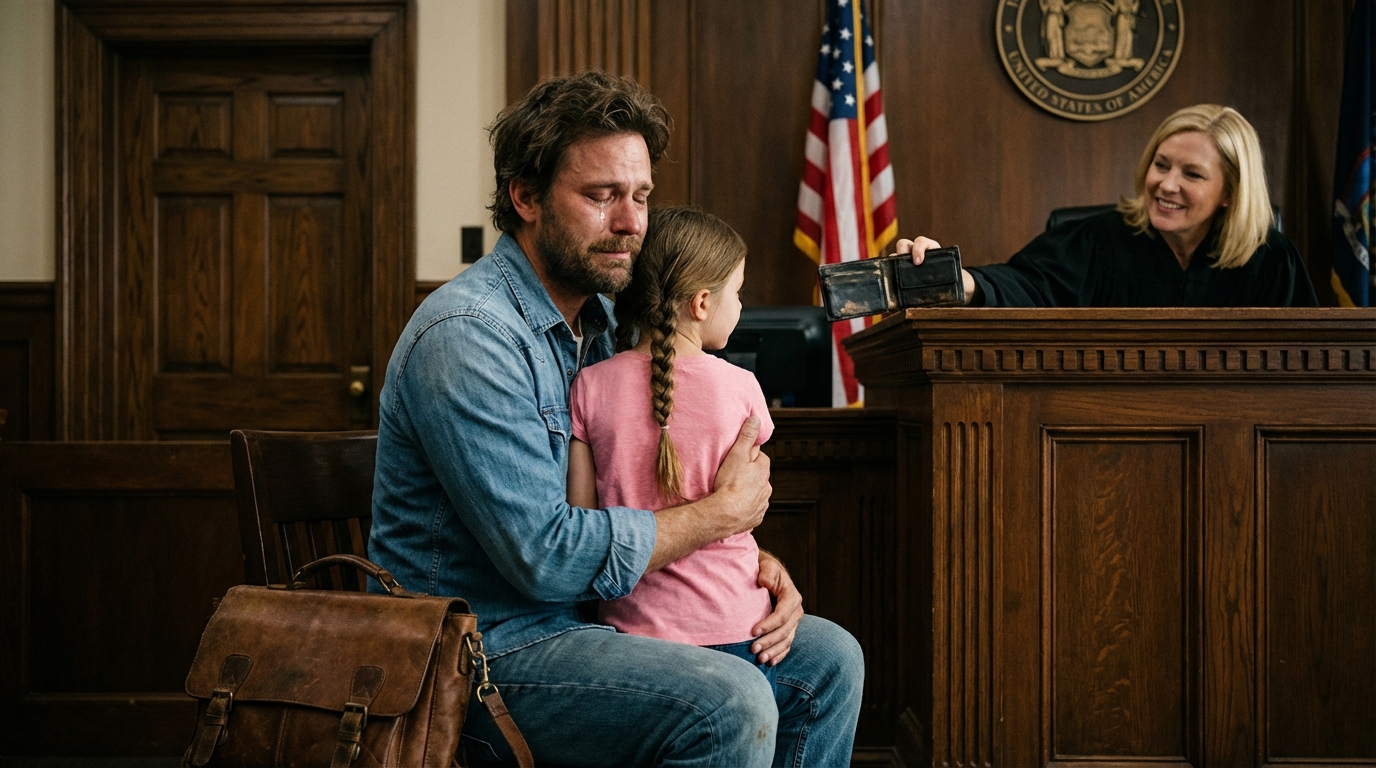 Un padre soltero devuelve una billetera perdida y al día siguiente es citado a juicio por un juez sorprendido.