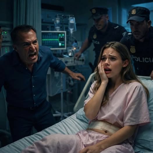 «¡Paga la renta o lárgate!», gritó mi padre mientras yo seguía en el hospital, con las suturas aún frescas. Dije que no. Me abofeteó tan fuerte que caí al suelo. Sangre en la boca, dolor en las costillas. Se burló: «¿Te crees demasiado buena para esta familia?». Entonces escuché sirenas acercarse… y supe que todo estaba a punto de empeorar.