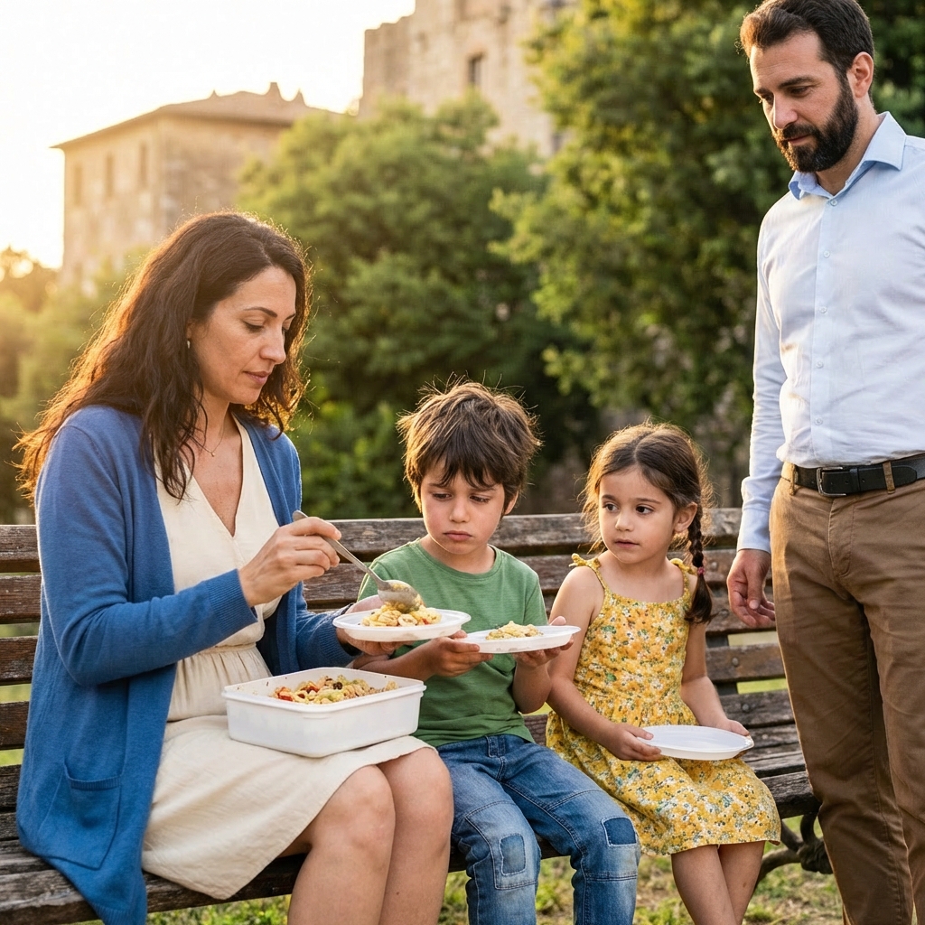 MILLONARIO VE A UNA MAMÁ COMPARTIR UN PLATO DE COMIDA CON SUS HIJOS… LO QUE PASÓ DESPUÉS FUE HERMOSO