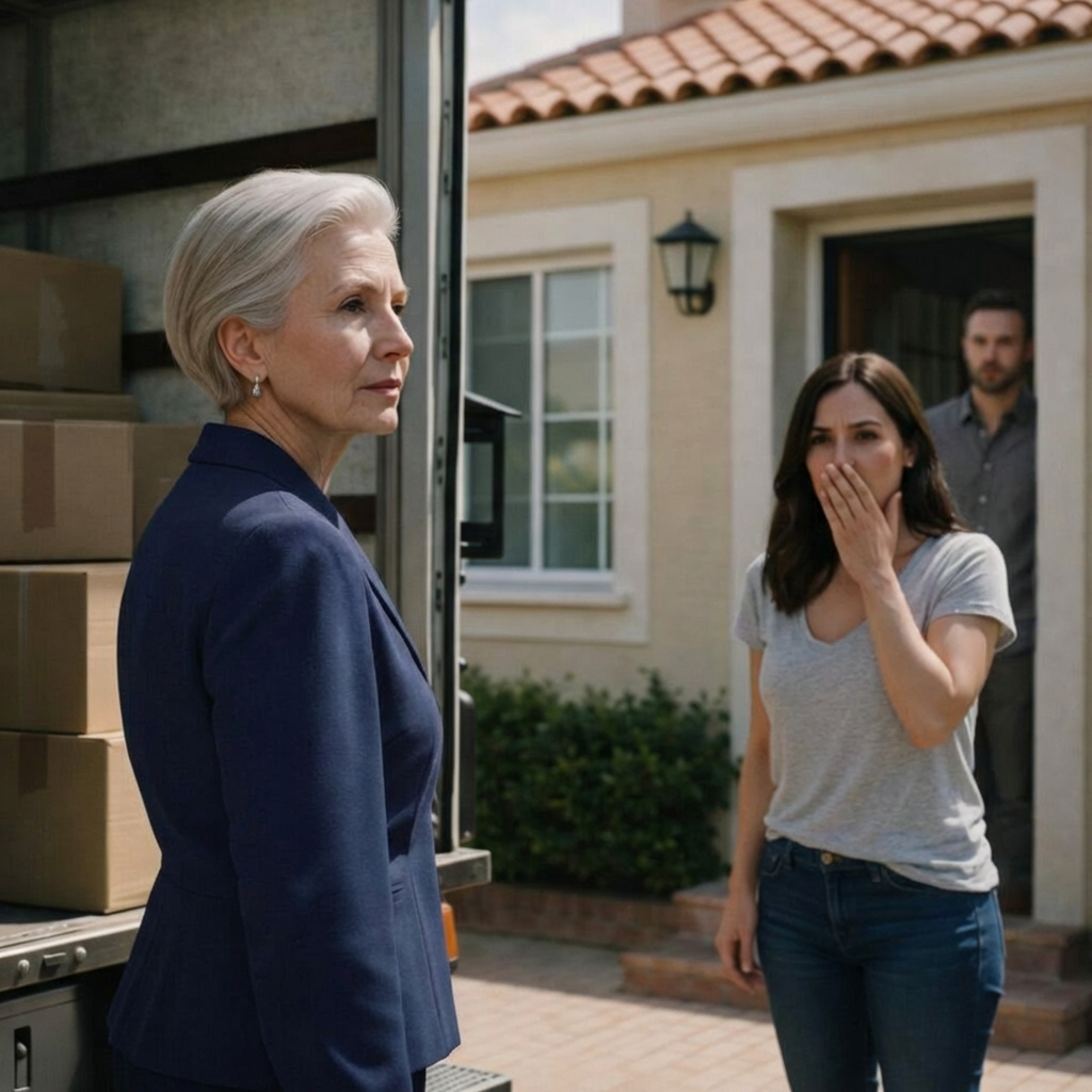 Serví el desayuno con manos temblorosas y una sonrisa tranquila. Desde la sala escuché a mi nuera susurrar: “Esta vieja cocina horrible… no la soporto”. Risas. Muchas. Me ardía el pecho, pero solo recogí los platos y me encerré en mi habitación. Dos horas después, oí frenar un camión de mudanza. Cuando abrió la puerta y me vio, su voz se quebró: “¿Qué hiciste…?”