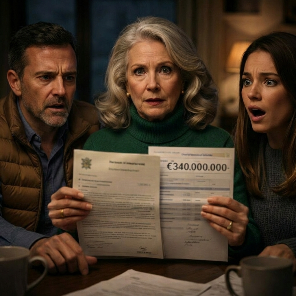 Esa Navidad me dejaron sola. “Mamá, tú solo estorbarías”, dijo mi hija antes de cerrar la puerta. A las 11 de la noche tocaron. Tres hombres elegantes susurraron: “Señora Wilson, ahora usted vale 340 millones de dólares”. Pensé que era una broma… hasta que mostraron las pruebas. Cuando mi familia regresó, sonreí y dije: “Antes de entrar… quiero ver quiénes son realmente”.