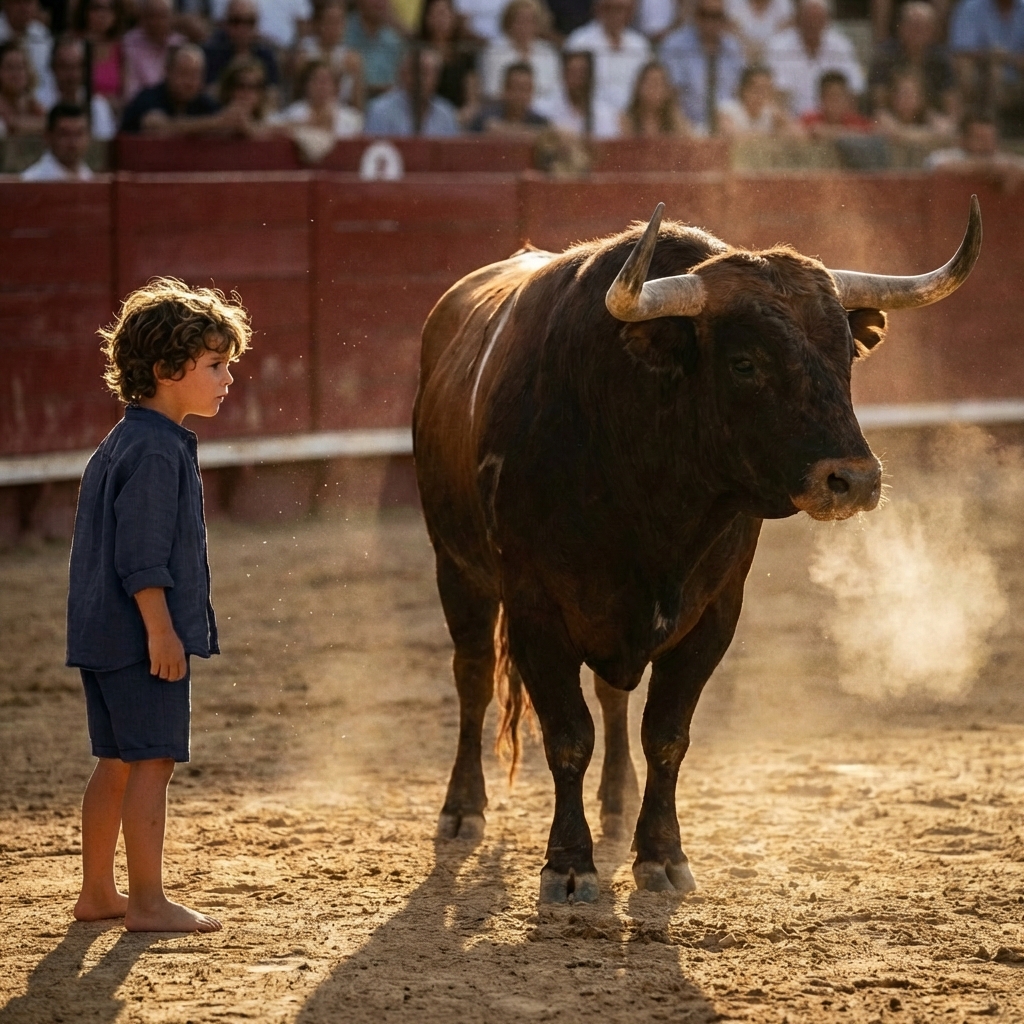 Iban a sacrificar al “monstruo” de 800kg porque nadie podía tocarlo. Pero cuando este niño de 4 años se acercó, sucedió algo que dejó al mundo entero sin palabras. 😭❤️