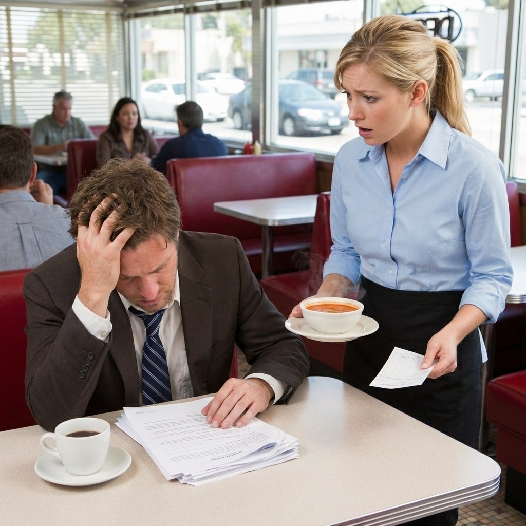 Lo humilló frente a todos y le tiró 2 dólares, sin saber que la mujer de la mesa de al lado estaba a punto de cambiarlo todo… 🥺❤️