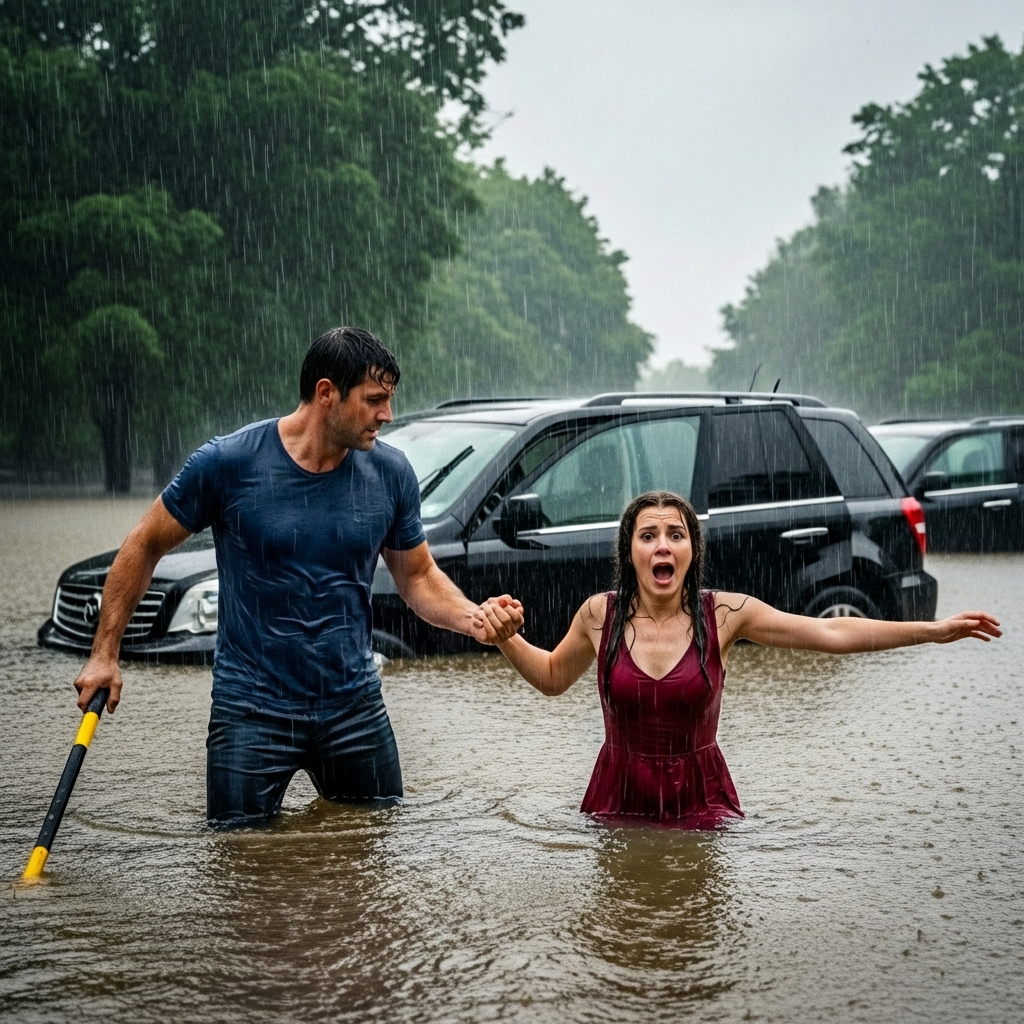 Un humilde campesino la salvó de morir ahogada sin saber que era millonaria. ⛈️💔 Pero cuando ella descubrió el doloroso secreto que él escondía en su cabaña, tomó una decisión que dejó a todos sin palabras…