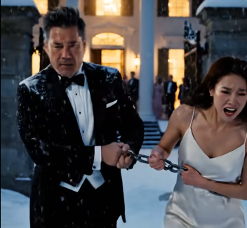 Mi padre me arrancó el collar del cuello y me empujó a la calle helada. “¡Fuera! Eres una mesera pobre, una mujer fracasada”, gritó frente a todos los invitados.